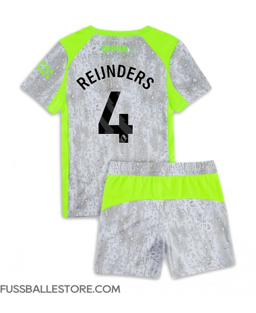 Günstige Manchester City Tijjani Reijnders #4 3rd trikot Kinder 2025-26 Kurzarm (+ Kurze Hosen)